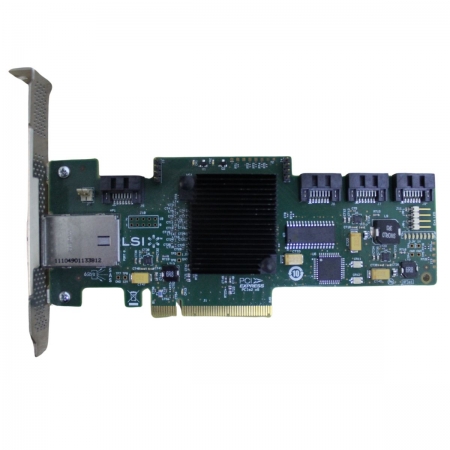 PLACA CONTROLADORA IBM 46M0907 46M0908 PCI-E 6GB SAS RAID CARD LSI 9212-4I4E PERFIL ALTO SEMINOVO