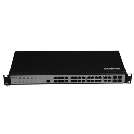 SWITCH GIGABIT INTELBRAS SG 2404 L2+ 24P 4 SFP SEMINOVO